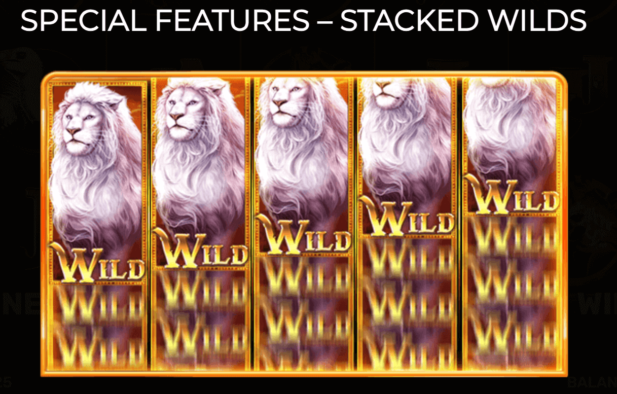 símbolo wild combinación majestic king