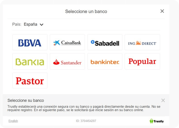 Retirar con Trustly