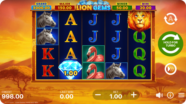 lion gems hold and win