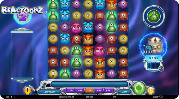 reactoonz play n go