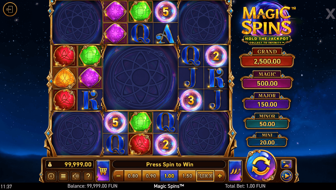 magic spins wazdan