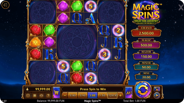 magic spins wazdan