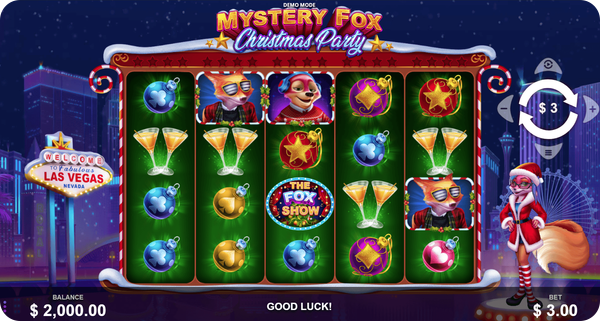 wizard games tragamonedas mystery fox christmas party