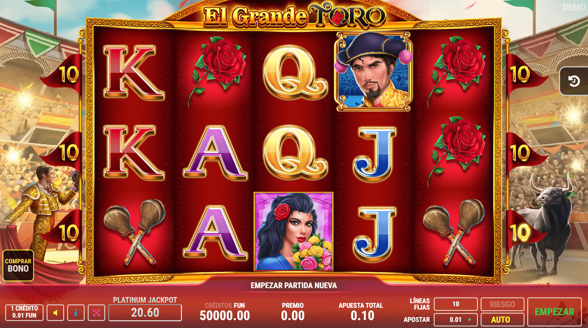 fazi tragamonedas el grande toro