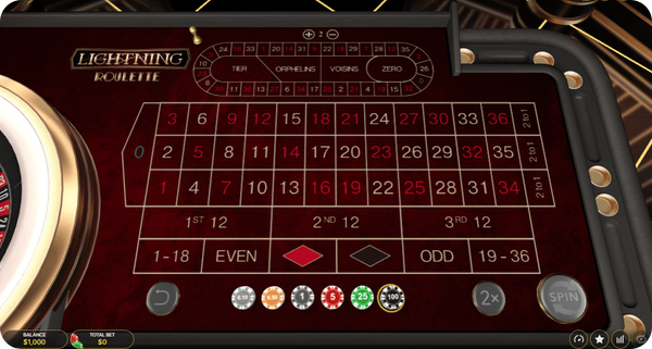 evolution gaming lightning roulette