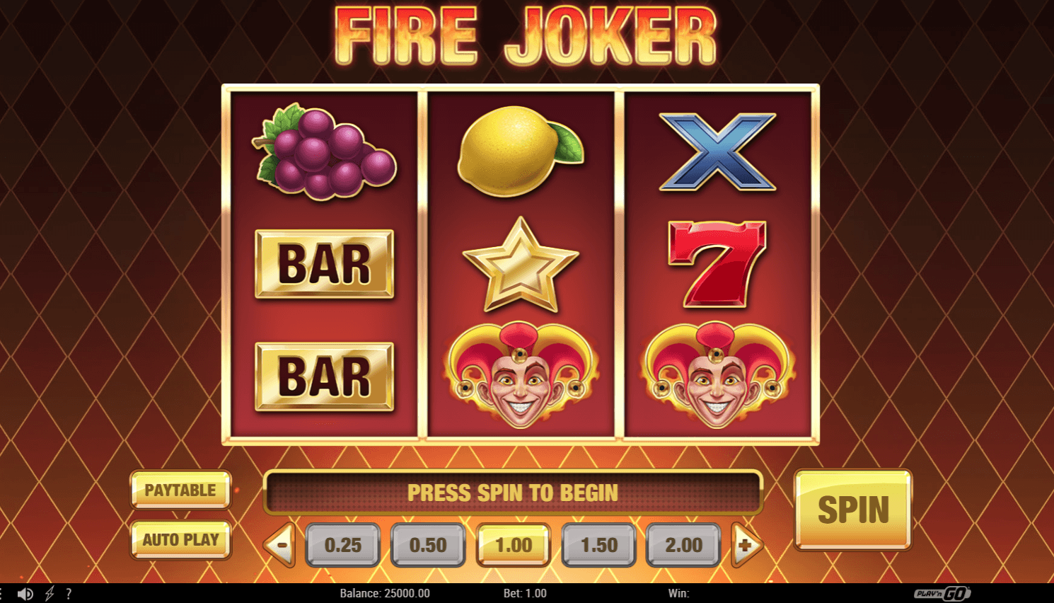 juego de tragamonedas de 5 líneas fire joker