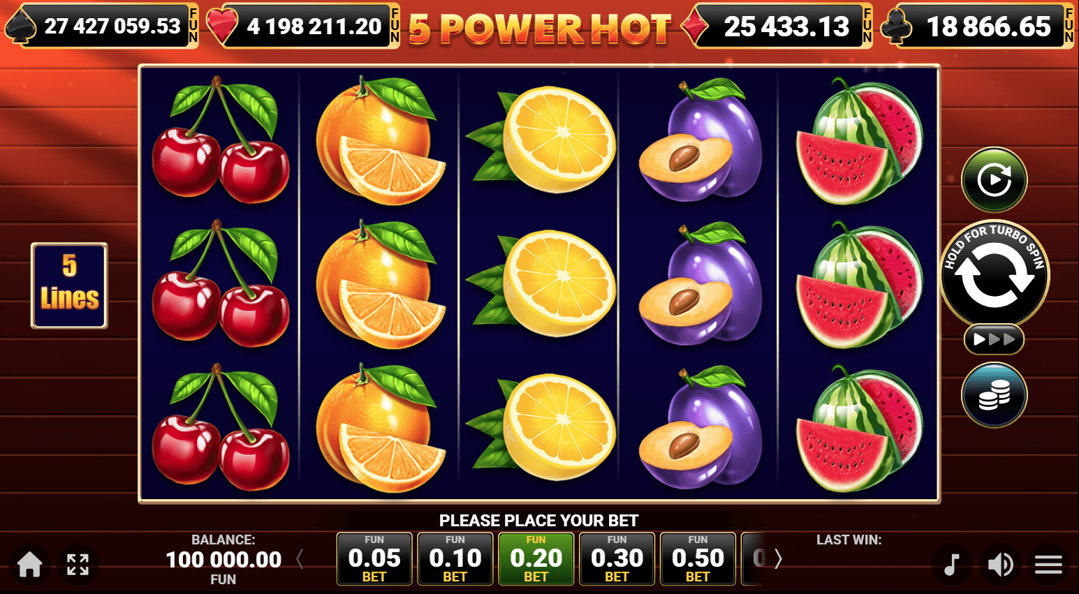tercer paso para jugar juegos de casino con 5 líneas